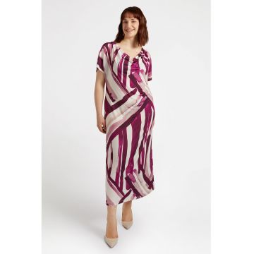 Rochie lunga cu imprimeu