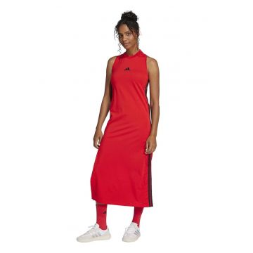 Rochie lunga din amestec de bumbac cu slit lateral
