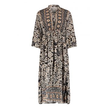 Rochie maxi cu model si decolteu tip tunica