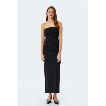 Rochie maxi cu slit lateral