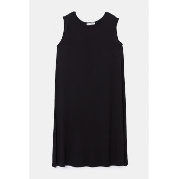 Rochie midi cu decolteu rotund