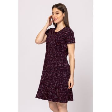 Rochie scurta Vimon - Visiniu -