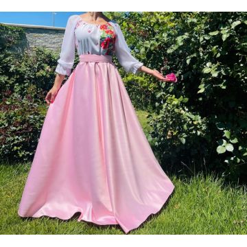 Rochie Traditionala stilizata cu maci 23