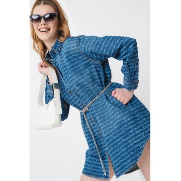 Rochie-camasa din denim