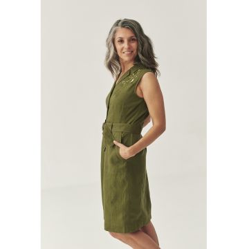 Rochie-camasa midi din in