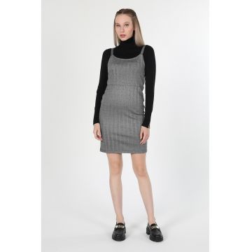 Rochie cambrata cu model herringbone