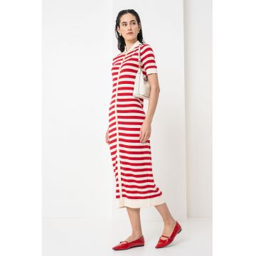 Rochie cambrata cu model in dungi