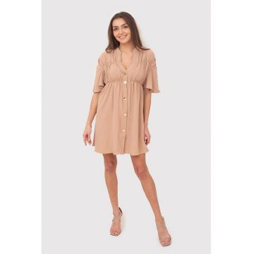 Rochie cu decolteu cu nasturi DA1757