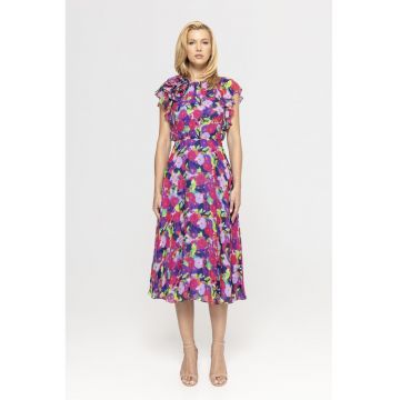 Rochie cu model si volane