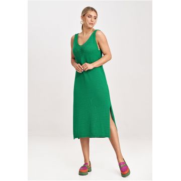 Rochie dama  M997 - acril - bumbac - verde -