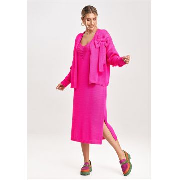 Rochie dama  M997 - acril - bumbac - violet -