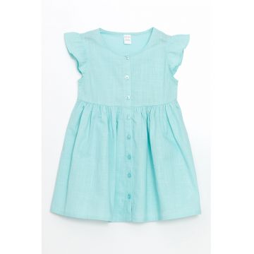 Rochie de bumbac cu nasturi