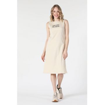 Rochie De Dama Bej Regular Fit