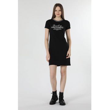 Rochie De Dama Negru Regular Fit happines