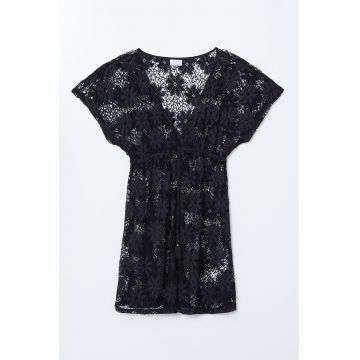 Rochie de plaja cu garnituri din dantela