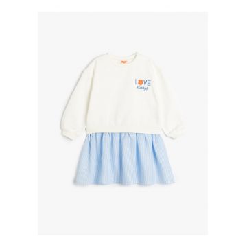 Rochie din bumbac cu model 2in1