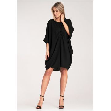 Rochie eleganta  neagra - 100% poliester -