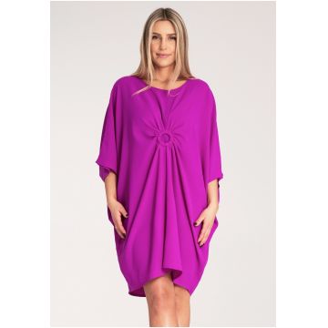 Rochie eleganta  violet - 100% poliester - confortabila -