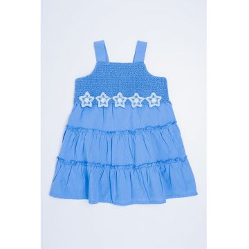 Rochie evazata cu broderie