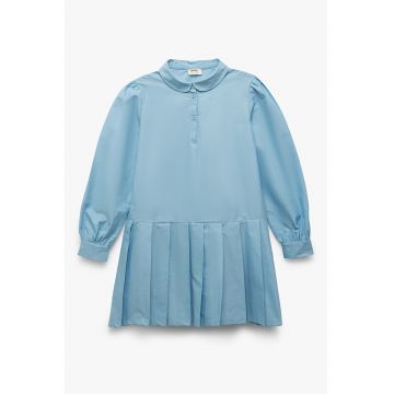 Rochie evazata cu detalii plisate