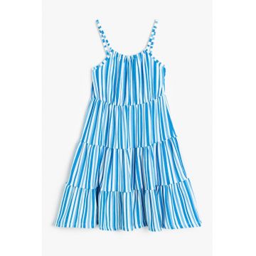 Rochie evazata cu dungi