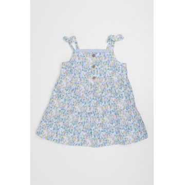 Rochie evazata cu imprimeu floral