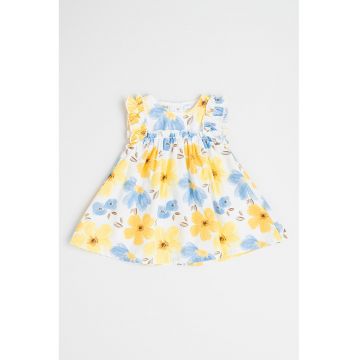Rochie evazata cu imprimeu floral
