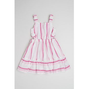 Rochie evazata cu model in dungi