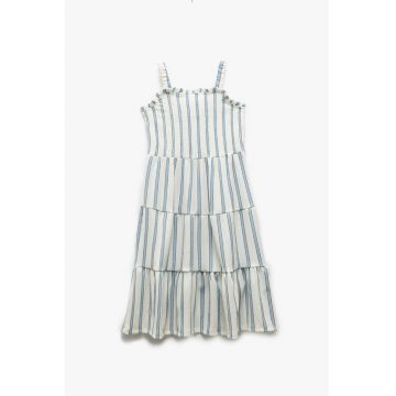 Rochie evazata cu model in dungi
