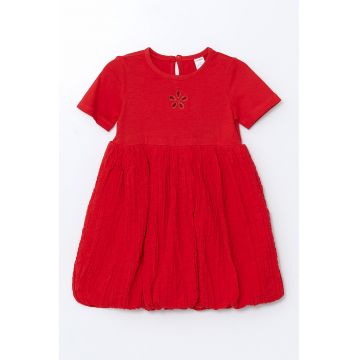 Rochie evazata din amestec de bumbac