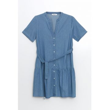 Rochie evazata din denim