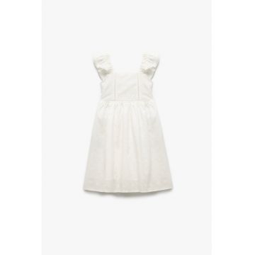 Rochie fara maneci cu model uni