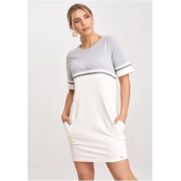 Rochie hanorac -  bumbac - gri