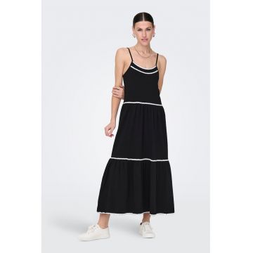 Rochie lunga cu croiala evazata
