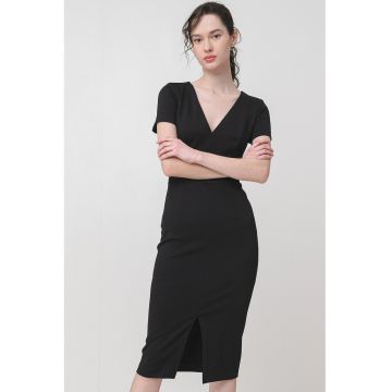 Rochie midi cu decolteu in V Kalamara