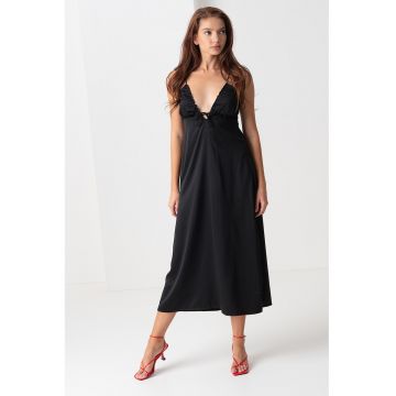 Rochie midi cu decupaj pe partea din spate