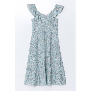 Rochie midi cu imprimeu floral