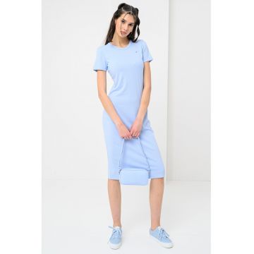 Rochie midi cu maneci scurte