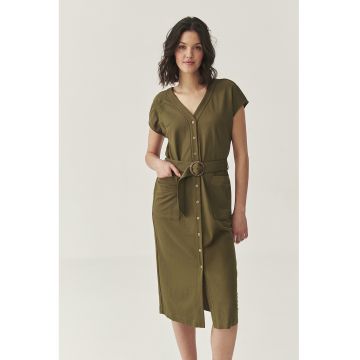 Rochie midi cu nasturi