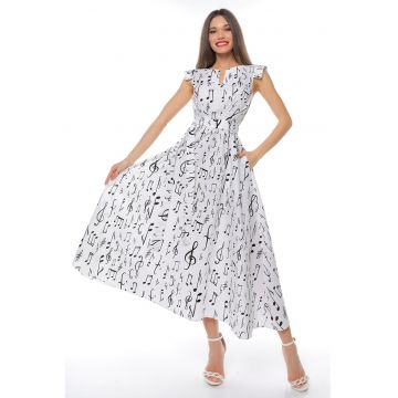 Rochie midi din bumbac