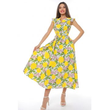 Rochie midi din bumbac