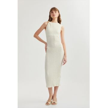 Rochie midi texturata