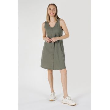 Rochie mini din amestec de bumbac