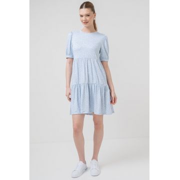 Rochie mini evazata cu imprimeu