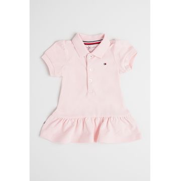 Rochie polo cu fenta cu nasturi