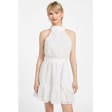Rochie scurta cu detalii brodate