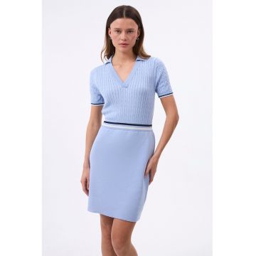 Rochie scurta din amestec de bumbac