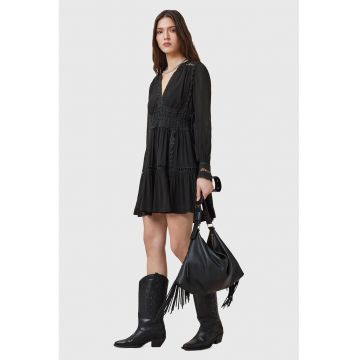 Rochie scurta evazata cu detalii brodate Xanthe