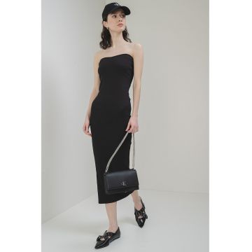 Rochie striata fara maneci