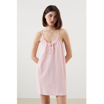 Rochie striata fara maneci